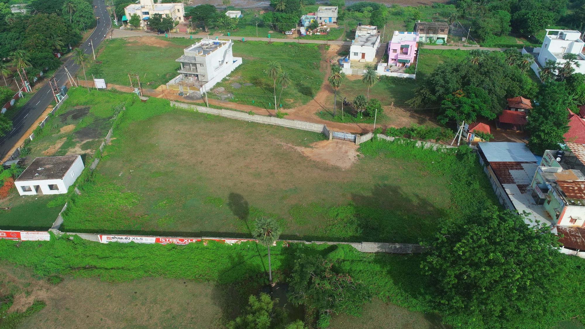02 drone view side - Land with Beach View in Cuddalore Beach