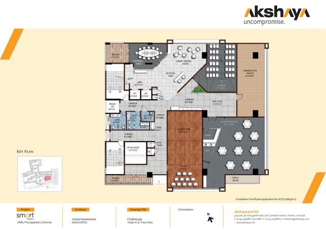 04 club house 9th floor - Smart Apartment Homes by Akshaya in Thoraipakkam - OMR