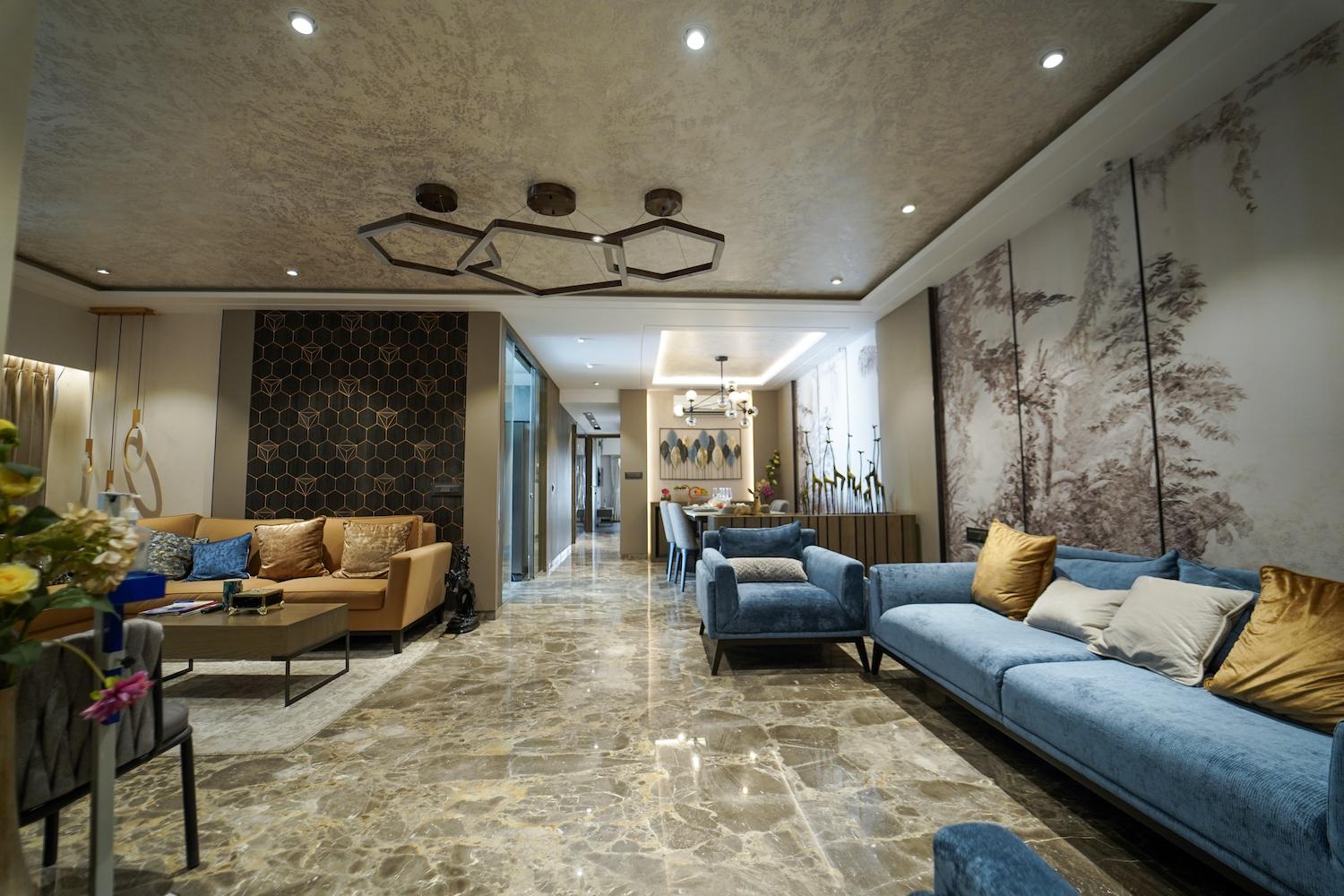 02 living area overview - 4 BHK Luxury Apartments by Nahar Group in Adyar