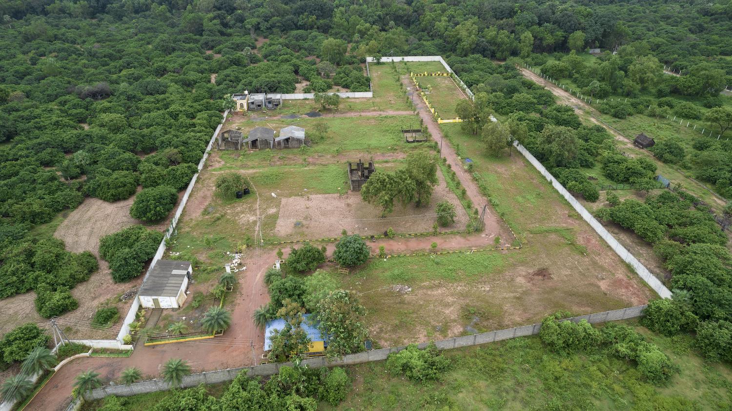02 drone view straight - DTCP Approved Plots in Mathur - Auroville Road