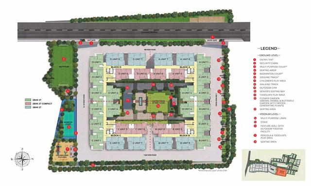 02 site plan - Green Apartments by TVS Emerald in Kolapakkam - Vandalur