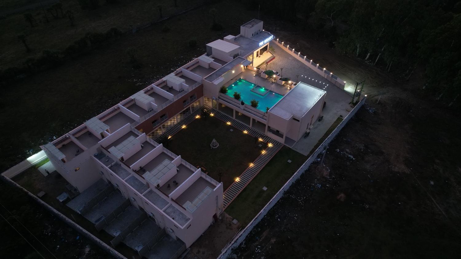 03 drone view side back - Luxury Resort with 28 Rooms in Vadapattinam - ECR