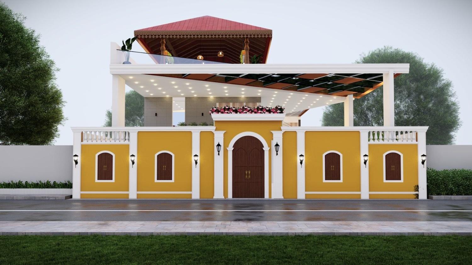 01 elevation - Luxury Resort with Themed Rooms in Bommayapalayam - Auroville