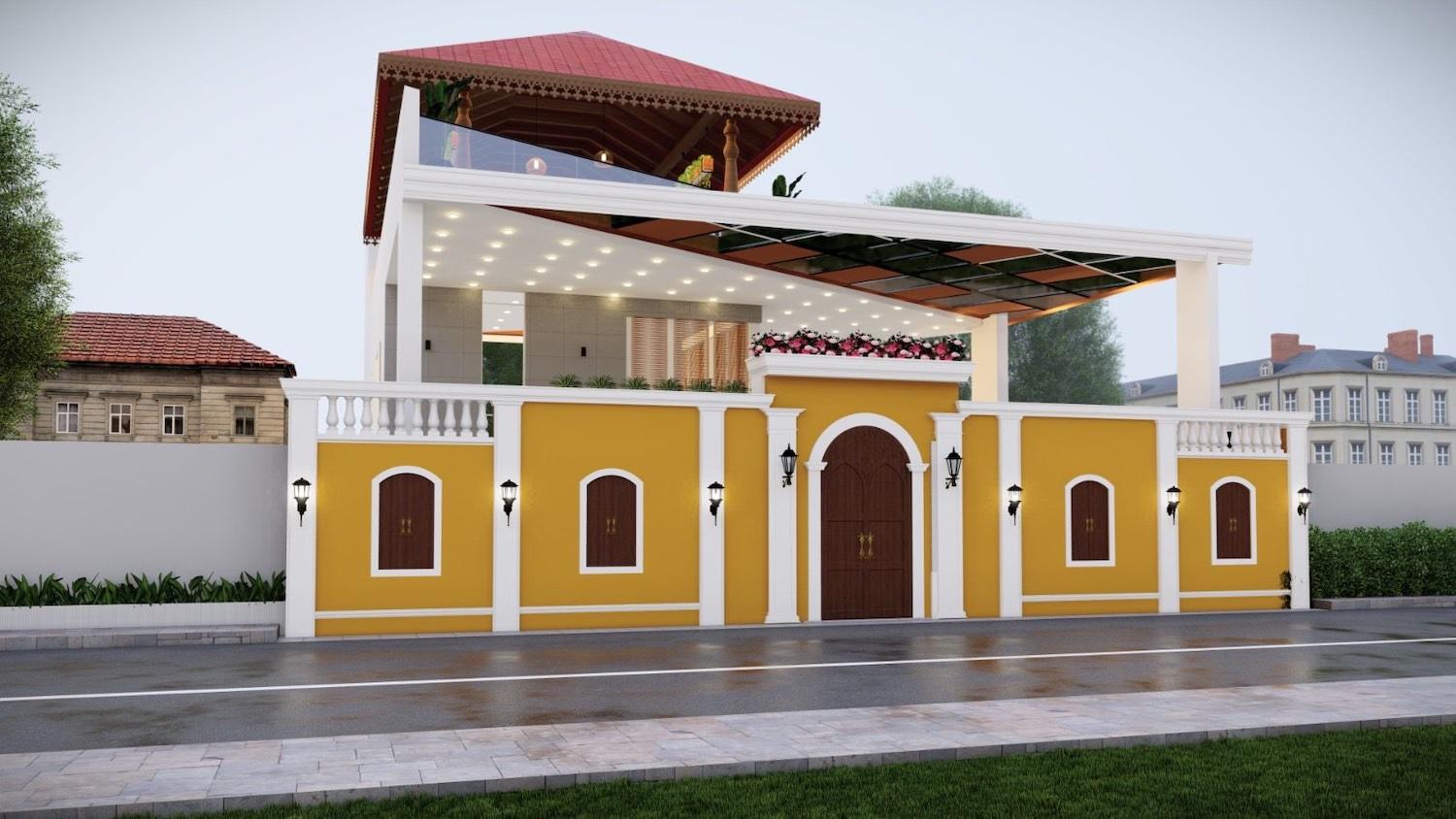 02 elevation - Luxury Resort with Themed Rooms in Bommayapalayam - Auroville